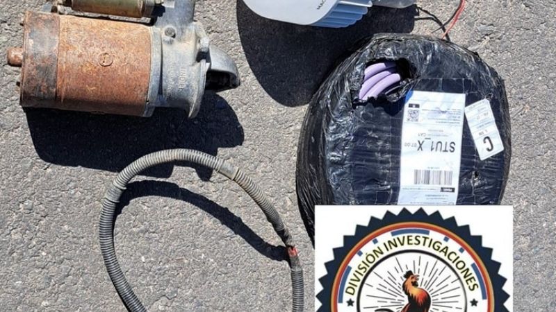 Recuperan elementos sustraídos en Fray Mamerto Esquiú