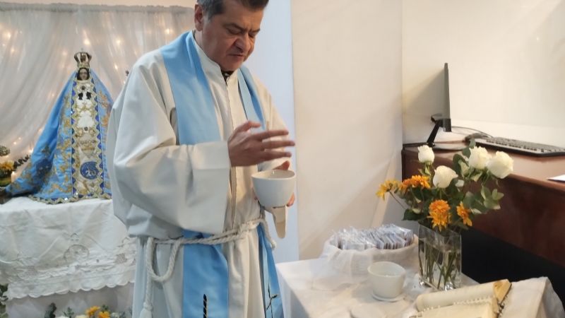 La Virgen visita el Juzgado Federal N° 1