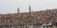 POPULAR NORTE ocupada por los hinchas de Central Norte de Salta,. totalmente colmada.