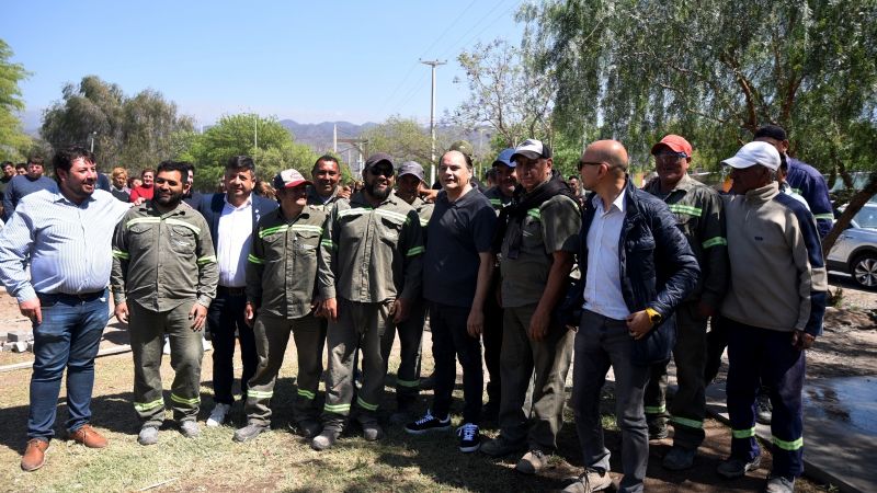 Avances en la Plaza de Los Ceibos