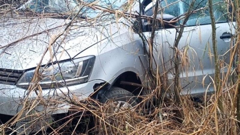 Volcó un vehiculo cerca de La Merced