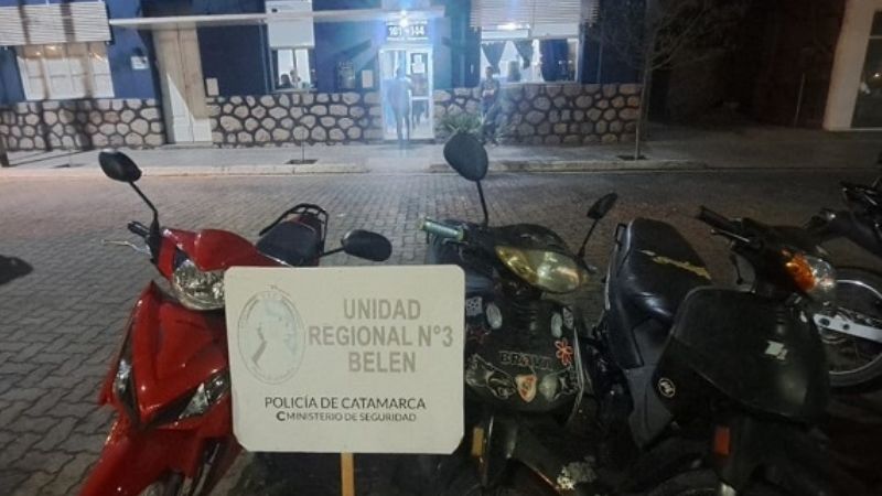 Incautaron motocicletas en Belén y Tinogasta
