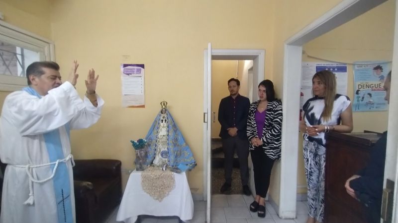 La Sagrada Imagen de la Virgen del Valle en la Defensoría Pública Oficial