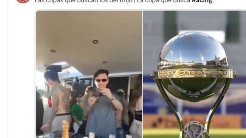 El festejo de Racing en las redes sociales