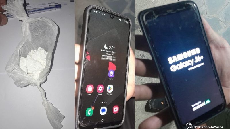 Secuestraron droga y dos celulares