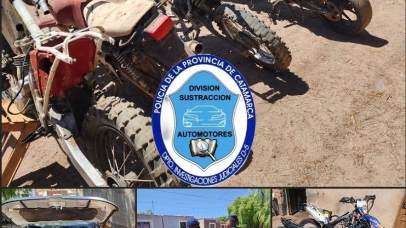 Secuestran cuatro motos en talleres mecánicos