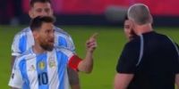 ¡Messi se calentó con Daronco por la no expulsión de Alderete!.
