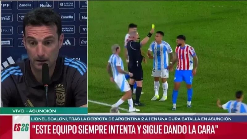 Scaloni defendió a la Selección: "El equipo da la cara"