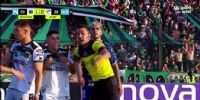 Insólita situación en Nueva Chicago vs. Quilmes: injusta tarjeta roja para Cardozo, que intentó jugar ya expulsado.
