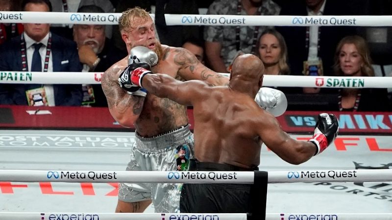 Mike Tyson perdió ante Jake Paul