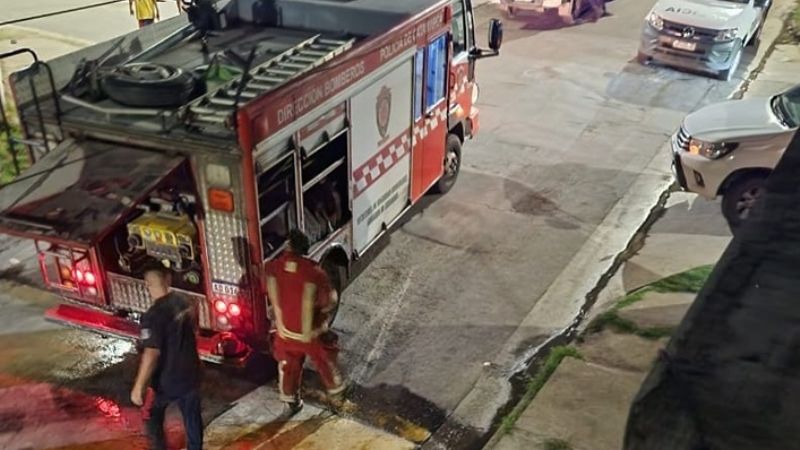 Se incendió una casa en el Eva Perón