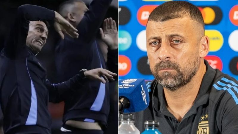 Samuel habló por Scaloni tras el partido con Perú