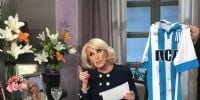 HISTÓRICA HINCHA de Racing, Mirtha dice que lo es desde que tuvo uso de razón.
