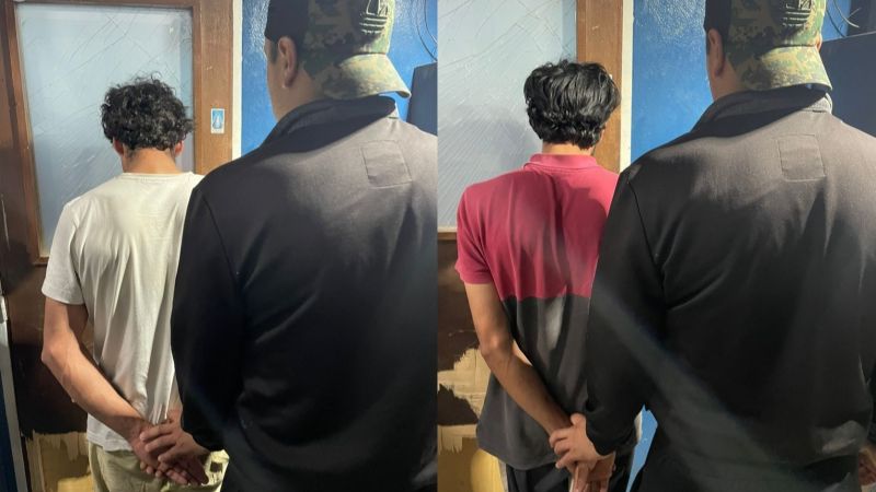 Vandalismo en plazas de la capital: arrestaron a dos jóvenes por daños en espacio público