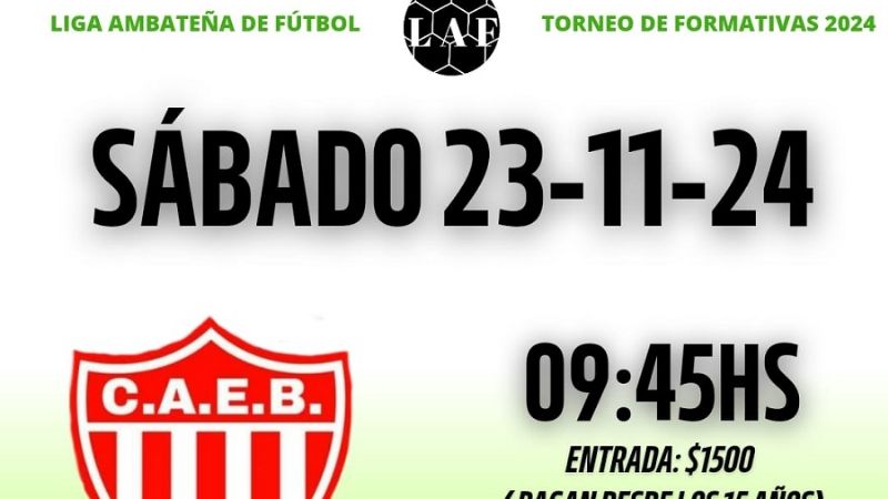 Juegan las Formativas de la Liga Ambateña