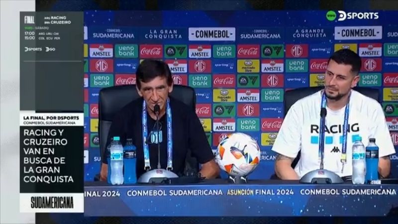 Costas y Arias en la previa de la final ante Cruzeiro
