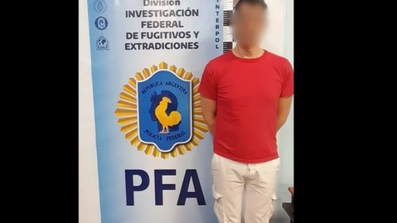 Capturan a un abusador con pedido de captura internacional índice rojo
