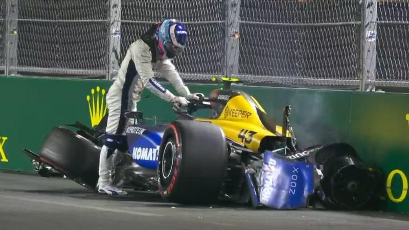 Tremendo accidente de Colapinto en Las Vegas