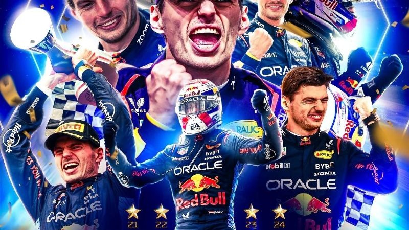 Verstappen tetra campeón de a Fórmula 1