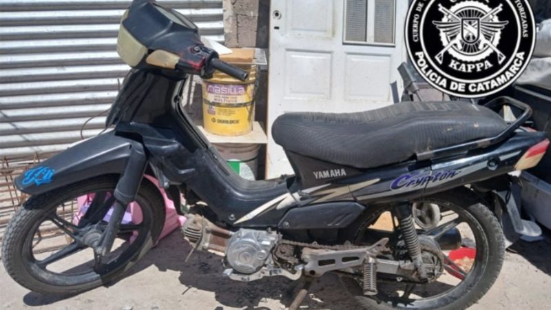 Recuperaron una motocicleta