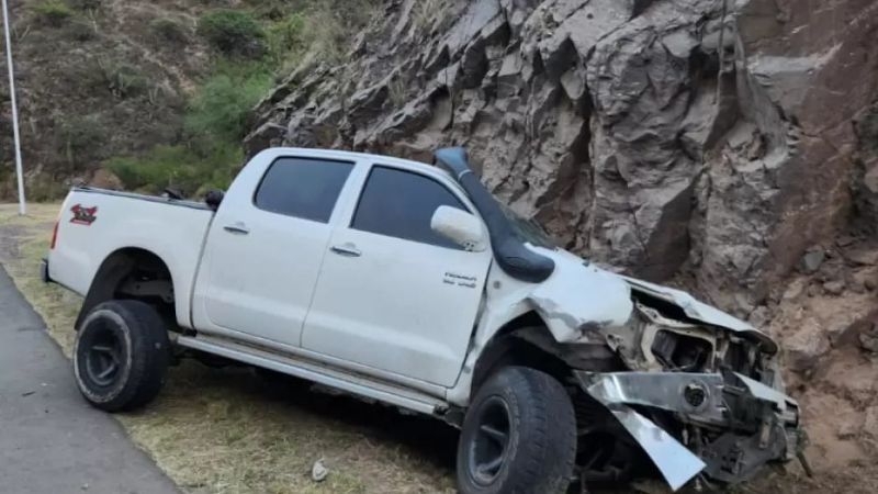 Violento choque en la Quebrada de Moreira