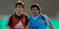 CUANDO Messi fue dirgido por Maradona en la Selección Argentina.