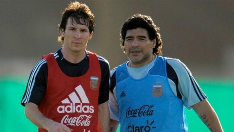 "Eterno": el homenaje de Messi a Maradona