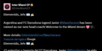 EL RECIBIMIENTO de Inter Miami a Javier Mascherano.