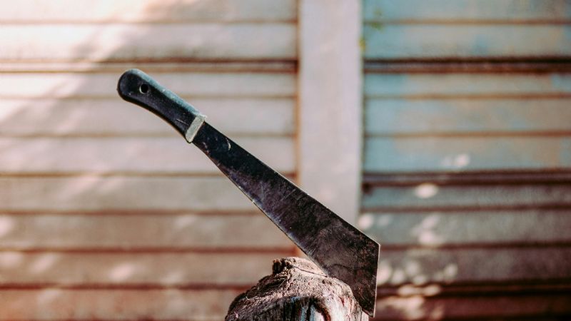 Anciano de 90 años atacó con un machete a su esposa