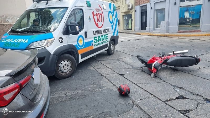 Choque en una esquina de pleno centro