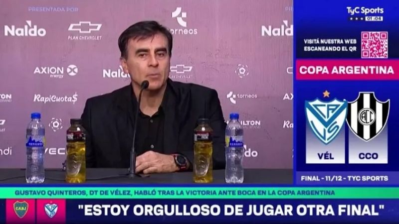Quinteros destacó que Boca “pasara a ganar, con uno menos”
