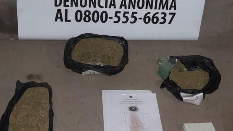 Detienen a cuatro personas y secuestran droga, más de un millón de pesos y dólares