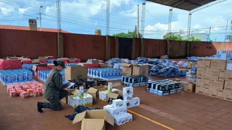 Incautan mercadería de contrabando por un valor superior a los $325 millones