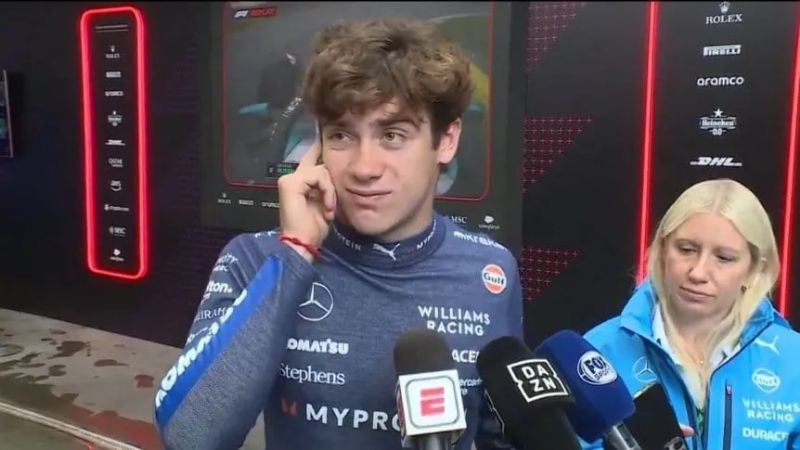 Colapinto pedía cambiar neumáticos antes del choque