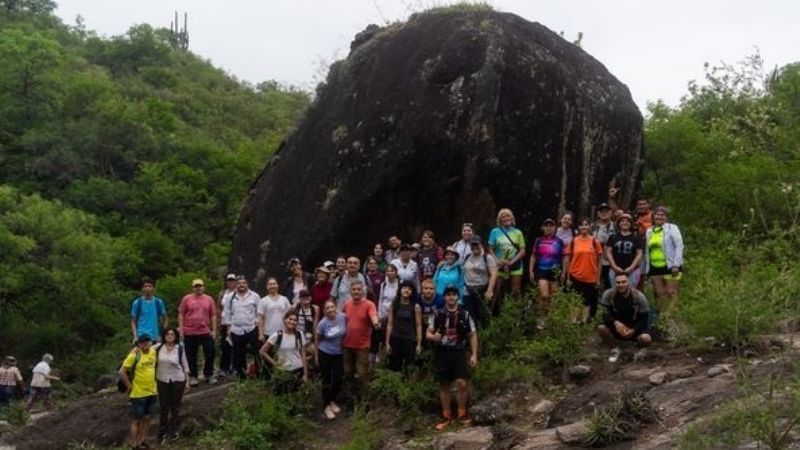Retomaron la senda hasta la Cueva de Cubas