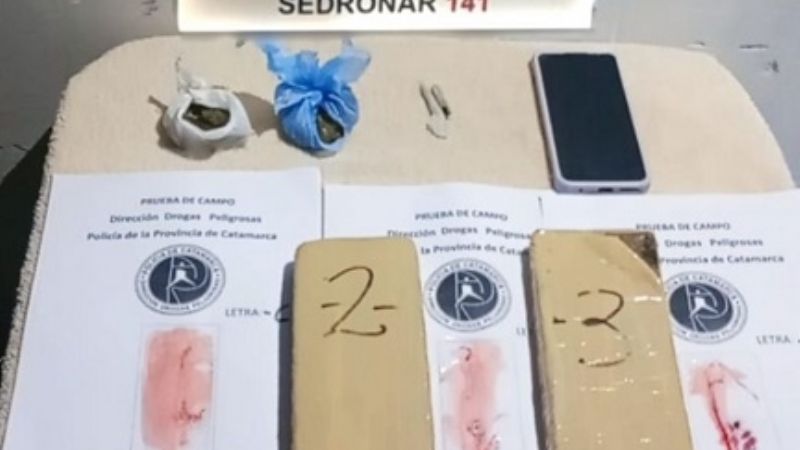 Detienen a una mujer con más de un kilo y medio de marihuana