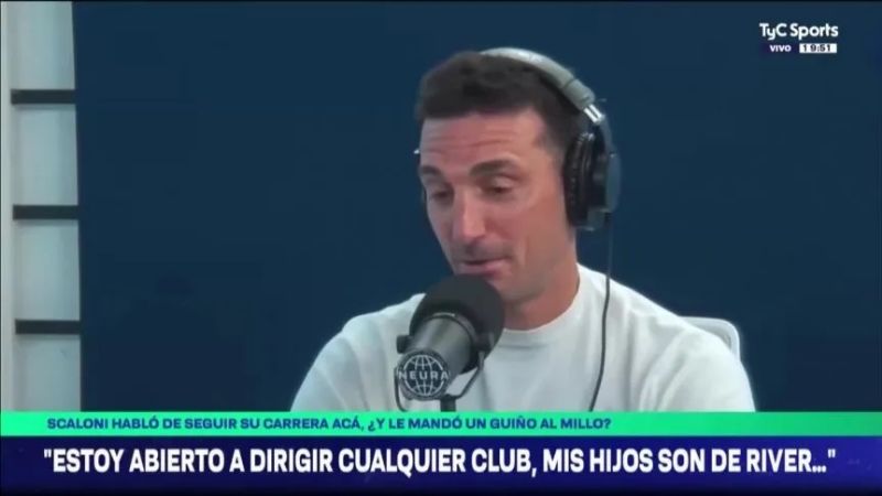 Le preguntaron si dirigiría Boca y contó: "Mis hijos son de River"
