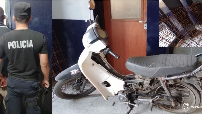 Apresado por robar en una obra en construcción