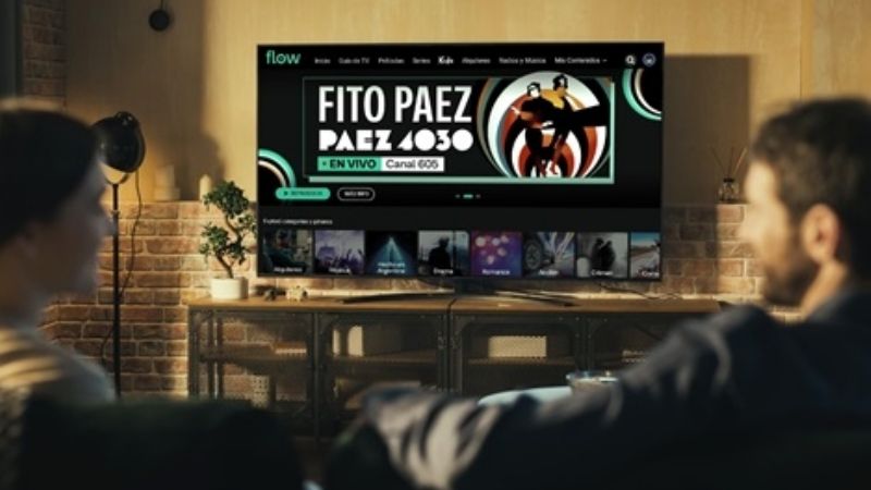 Flow transmite en vivo show de Fito Paez
