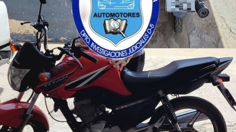 Secuestran una motocicleta de dudosa procedencia