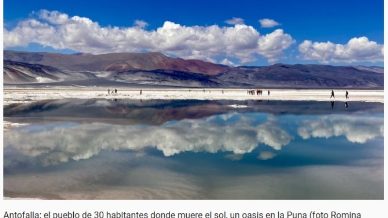El pueblo de 30 habitantes donde muere el sol, un oasis en la Puna