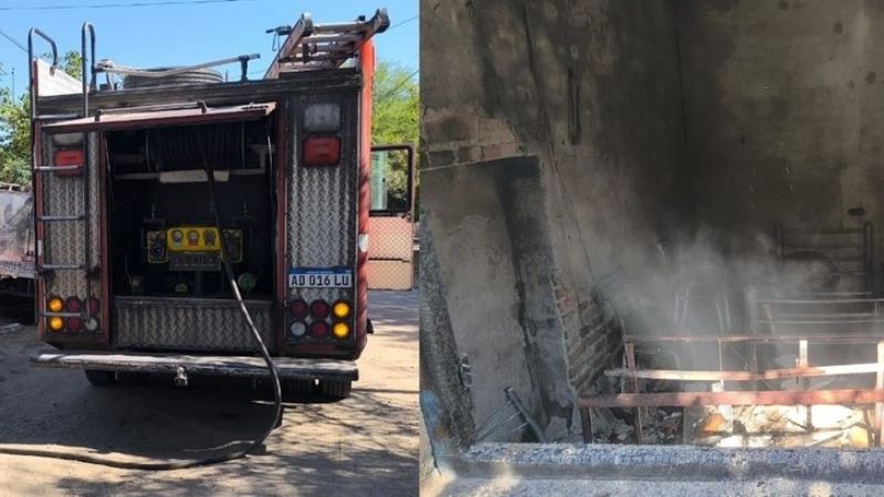 Drama en Valle Viejo: Policía sofoca incendio en vivienda y evita una tragedia
