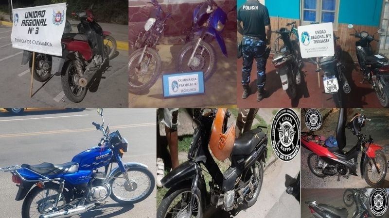 Secuestran 13 motocicletas por infracciones a la Ley de Tránsito