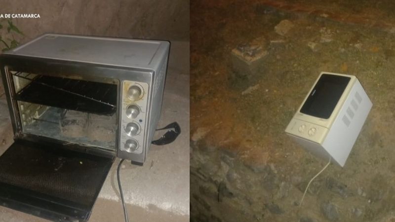 Cargaban el botín al auto, y llegó la policía