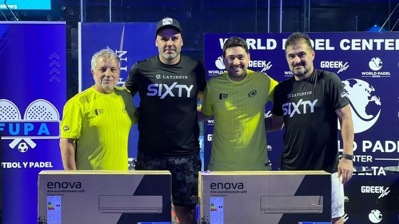 Benítez y Acuña, “reyes" del Pádel entre futbolistas