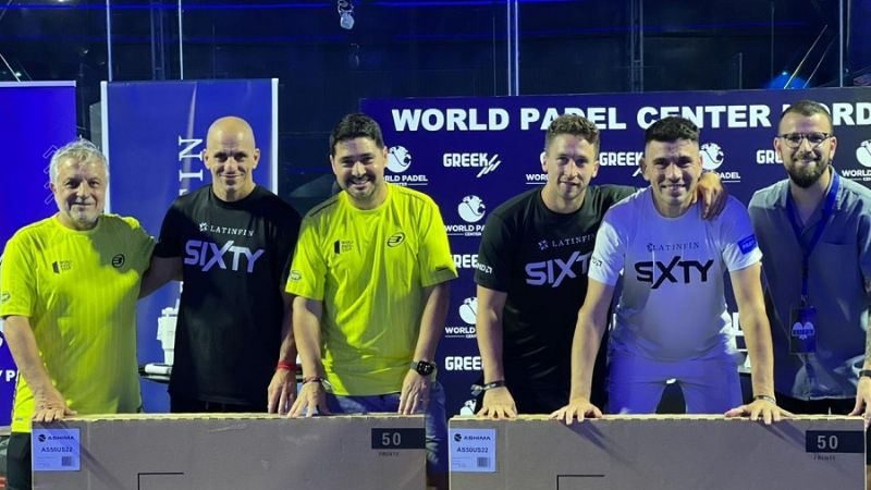 Benítez y Acuña, “reyes" del Pádel entre futbolistas