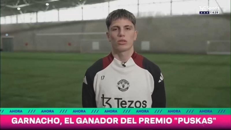 Garnacho ganó el Premio Puskas, al mejor gol