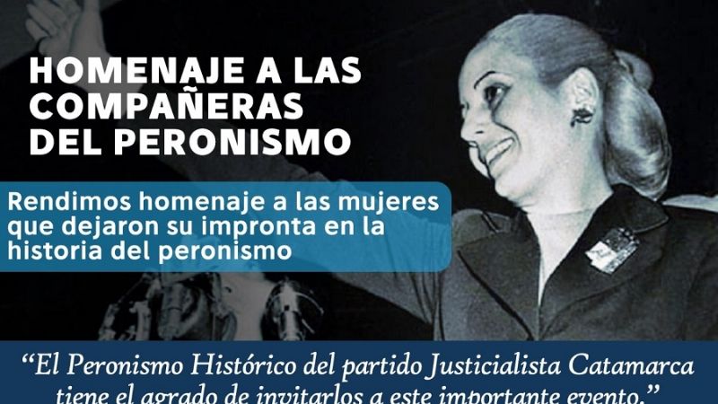 Hoy, homenaje a las Mujeres Peronistas