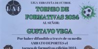 DIPLOMA con el testimonio del reconocimiento a Gustaco vega, por su labor periodística.