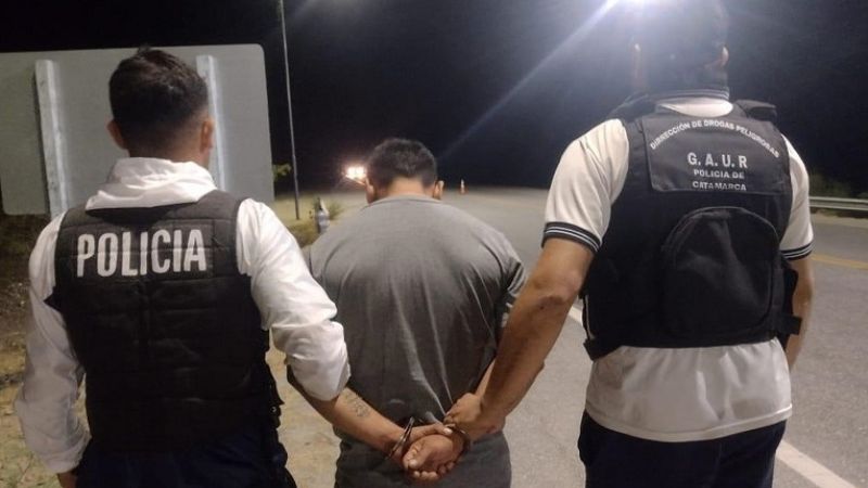 Llevaba droga y lo detuvieron en Saujil